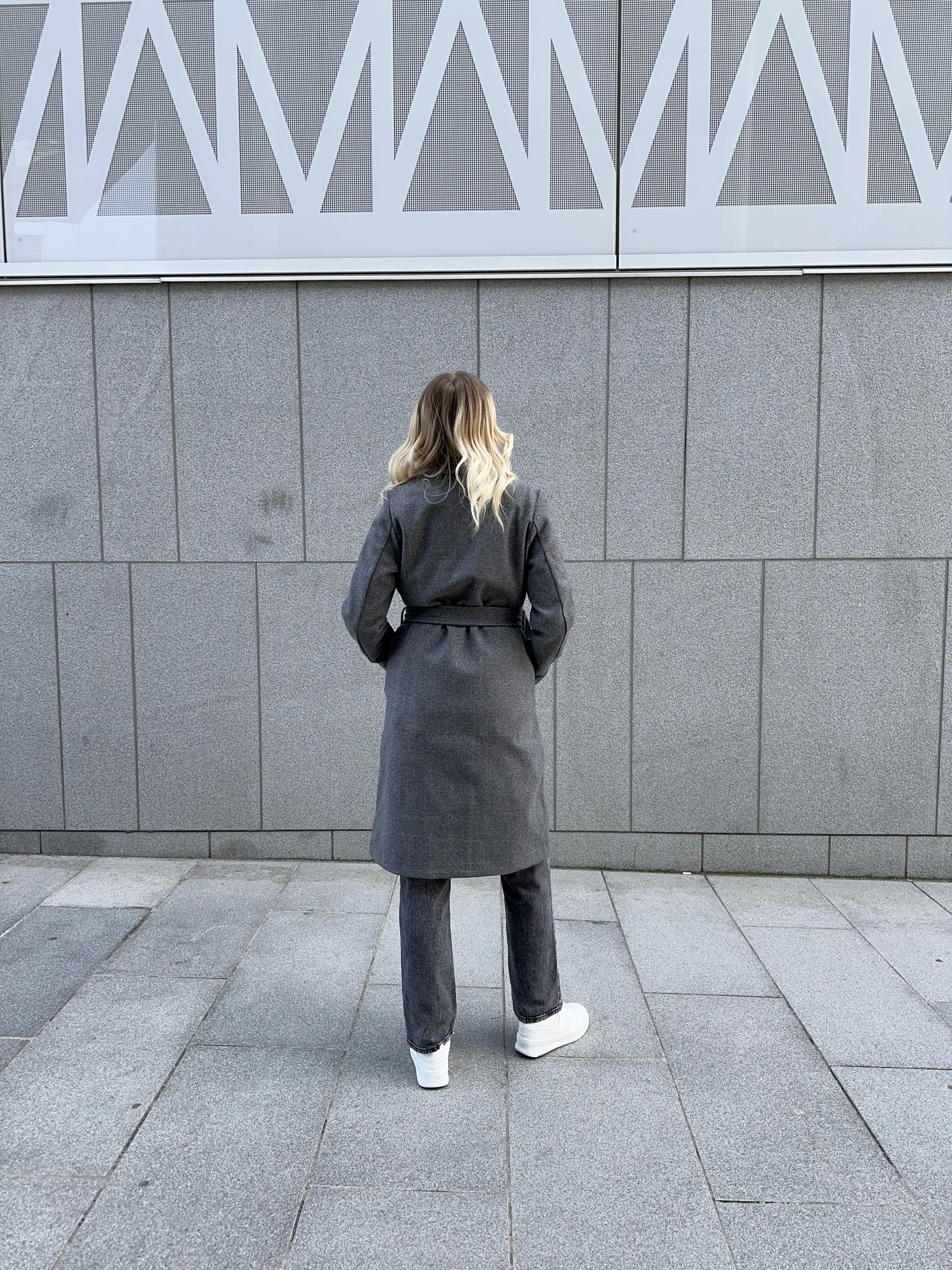 VMFORTUNEAYA Coat - Medium Grey Melange